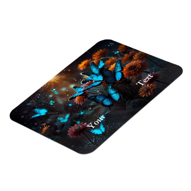 Magnet Flexible Papillons bleus vifs (Côté Gauche)