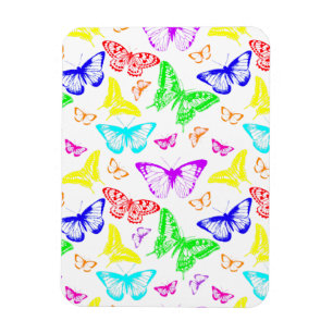 Magnet Flexible Papillons de couleur arc-en-ciel volant