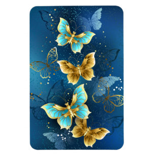 Magnet Flexible Papillons dorés