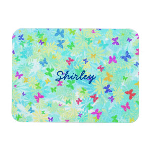 Magnet Flexible Papillons et marguerites colorés par Shirley Taylo