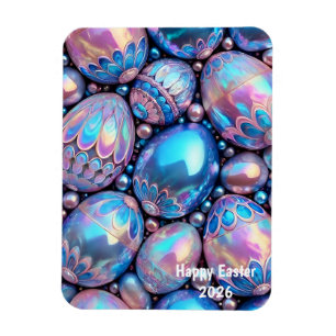Magnet Flexible PÂQUES ~ Œufs Brillants ~ Aimant Photo Flexible