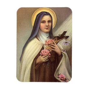 Magnet Flexible Pâques Religieux Vintage, Nonne avec Croix