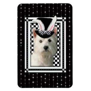 Magnet Flexible Pâques - Un Lapin Vous Aime - Westie