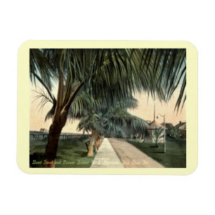 Magnet Flexible Parade Gratuit, Caserne, Key West FL Vintage Postc