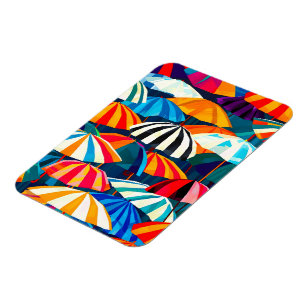 Magnet Flexible Parapluie Abstrait Rainbow Beach