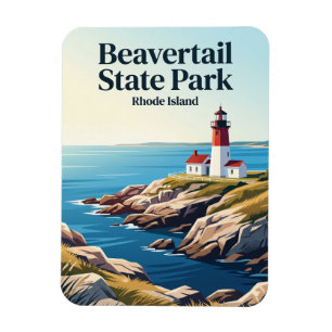 Magnet Flexible Parc d'État Beavertail Rhode Island