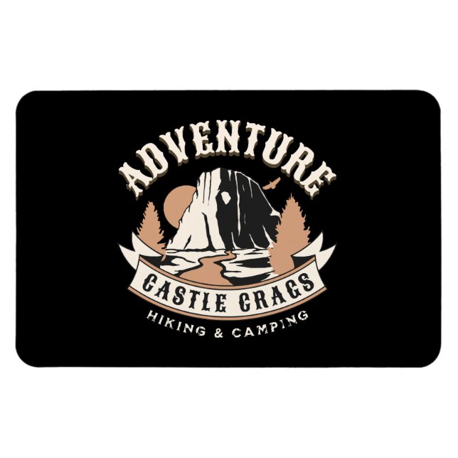 Magnet Flexible Parc d'État de Castle Crags Californie (Horizontal)