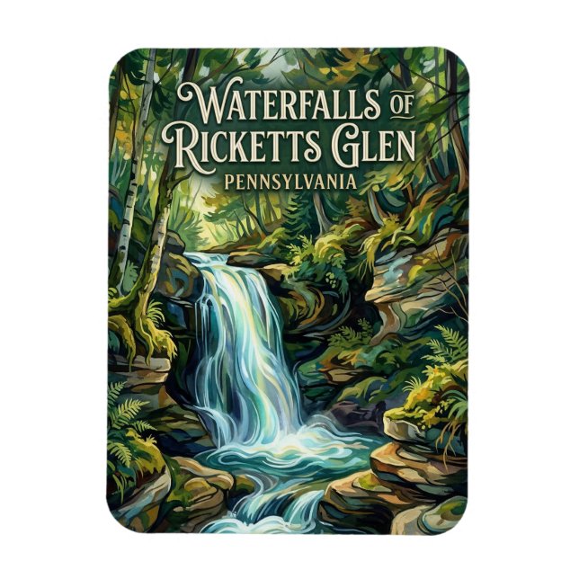 Magnet Flexible Parc d'État Ricketts Glen Pennsylvanie (Vertical)