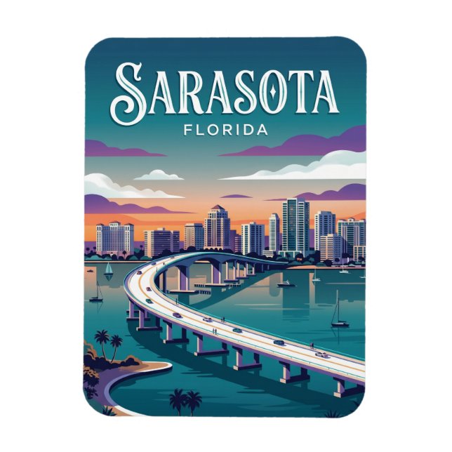 Magnet Flexible Parc du front de baie de Sarasota USA (Vertical)