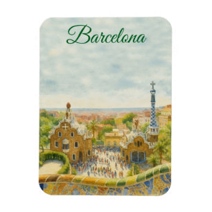 Magnet Flexible Parc Güell de Barcelone