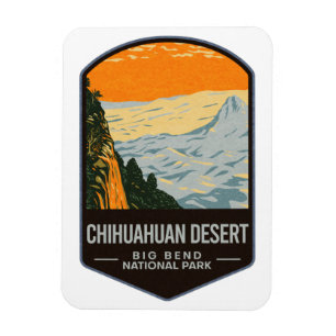 Magnet Flexible Parc national Big Bend du désert du Chihuahuan