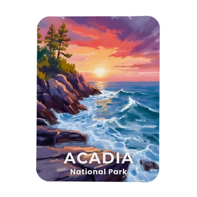 Magnet Flexible Parc national d'Acadia | Otter Cliffs Voyage dans  (Vertical)