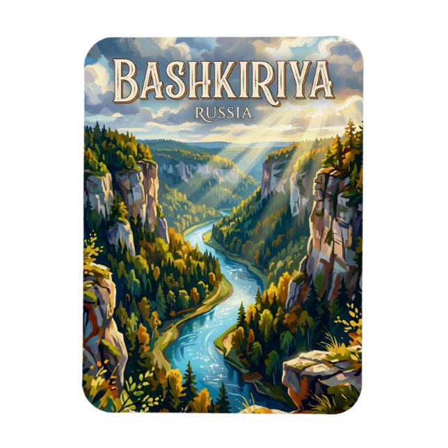 Magnet Flexible Parc national de Bachkirie Russie (Vertical)
