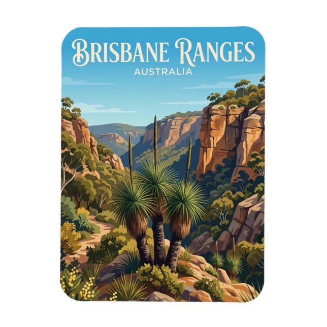 Magnet Flexible Parc national de Brisbane Ranges Australie (Vertical)