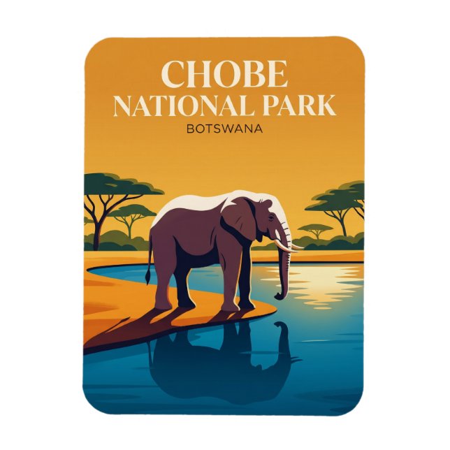 Magnet Flexible Parc national de Chobe Botswana (Vertical)