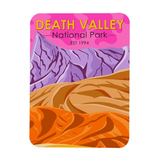 Magnet Flexible Parc national de Death Valley Dunes de sable Vinta (Vertical)