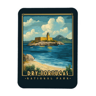 Magnet Flexible Parc national de Dry Tortugas - Vintage
