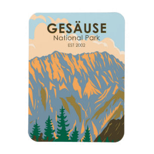 Magnet Flexible Parc national de Gesause Autriche Vintage