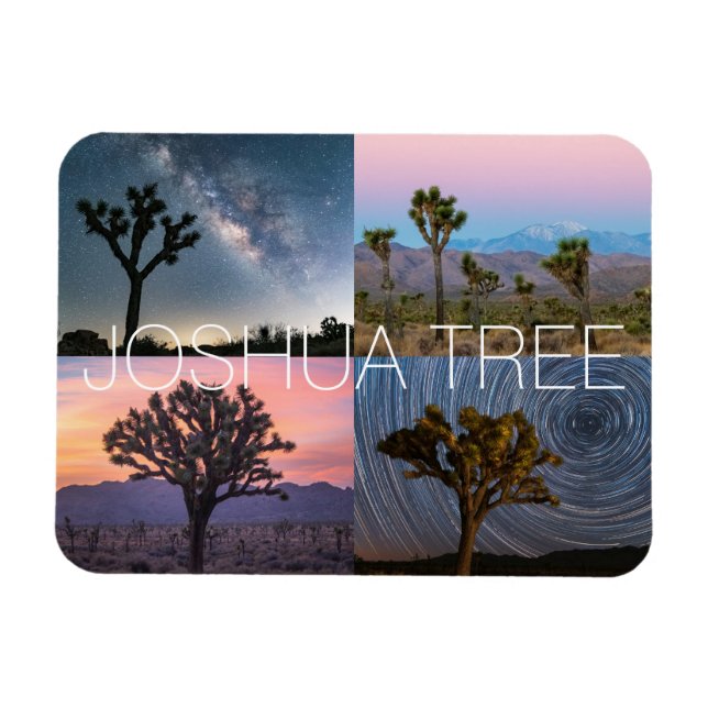 Magnet Flexible Parc national de Joshua Tree Sunset Night Paysage (Horizontal)