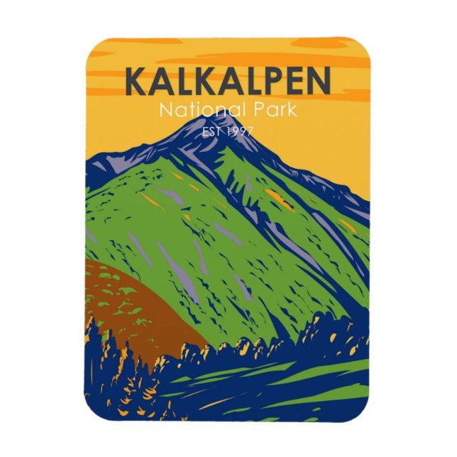 Magnet Flexible Parc national de Kalkalpen Autriche Vintage (Vertical)