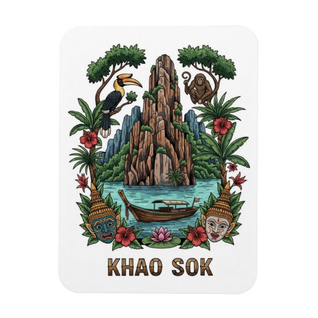 Magnet Flexible Parc national de Khao Sok Thaïlande (Vertical)