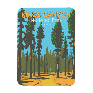 Magnet Flexible Parc national de Kings Canyon General Grant Vintag