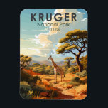 Magnet Flexible Parc national de Kruger Afrique du Sud Giraffe Vin<br><div class="desc">Conception d'oeuvres vectorielles Kruger. Le parc national Kruger,  situé dans le nord-est de l'Afrique du Sud,  est l'une des plus grandes réserves de gibier d'Afrique. Sa forte densité d'animaux sauvages comprend les Big 5 : lions,  léopards,  rhinocéros,  éléphants et buffles.</div>