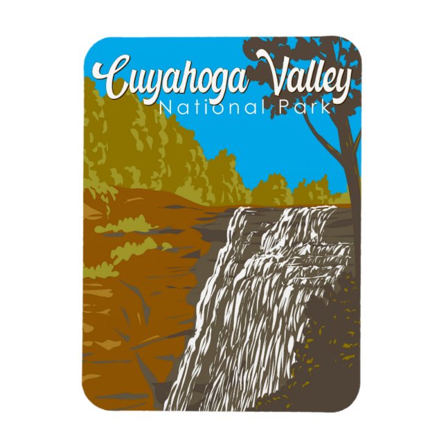 Magnet Flexible Parc national de la vallée de Cuyahoga Illustratio (Vertical)