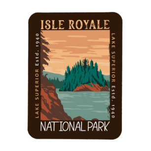 Magnet Flexible Parc national de l'Isle Royale Lac Supérieur