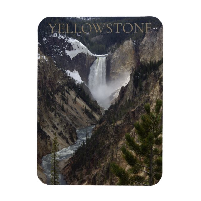 Magnet Flexible Parc national de Lower Falls Yellowstone (Vertical)