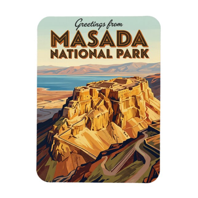 Magnet Flexible Parc national de Massada Israël (Vertical)