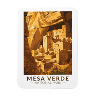 Magnet Flexible Parc national de Mesa Verde Cliff Palace Travel Ar
