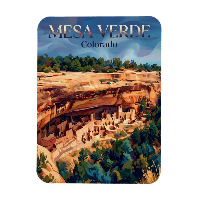 Magnet Flexible Parc national de Mesa Verde Colorado (Vertical)