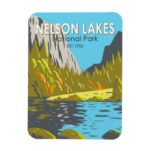 Magnet Flexible Parc national de Nelson Lakes Nouvelle-Zélande Vin