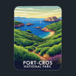 Magnet Flexible Parc national de Port-Cros France Voyage<br><div class="desc">Le Parc National de Port-Cros, situé en Méditerranée au large de la Côte d'Azur, est l'une des zones naturelles les plus vierges et protégées de France. Créé en 1963, il a été le premier parc national marin du pays et demeure un modèle de conservation durable tant en terre qu’en mer....</div>