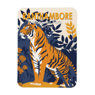 Magnet Flexible Parc national de Ranthambore Inde Vintage