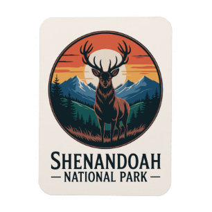 Magnet Flexible Parc national de Shenandoah Deer Emblem