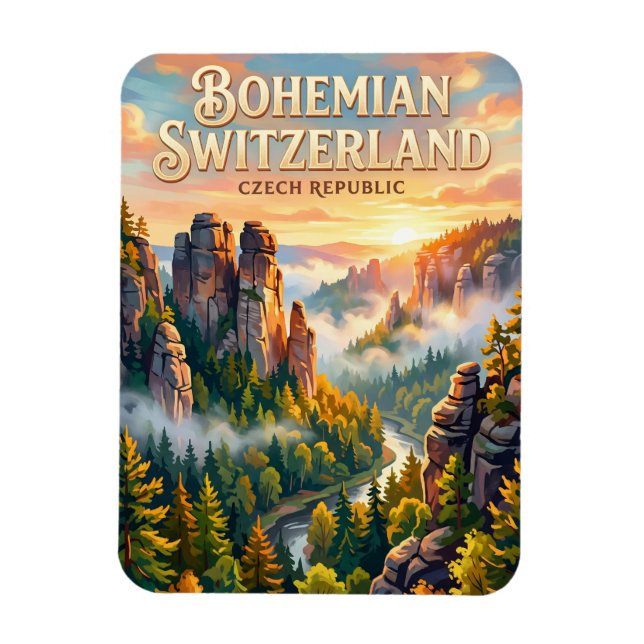 Magnet Flexible Parc national de Suisse bohémienne République tchè (Vertical)