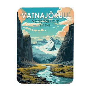 Magnet Flexible Parc national de Vatnajokull Islande Voyager Vinta