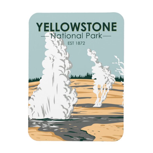 Magnet Flexible Parc national de Yellowstone Bassin de Norris Geys (Vertical)