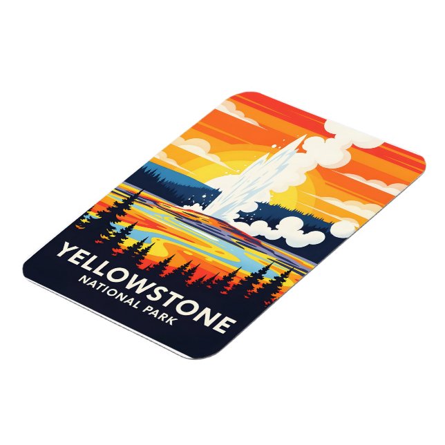 Magnet Flexible Parc national de Yellowstone – Geyser vibrant (Côté Gauche)