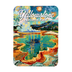 Magnet Flexible Parc national de Yellowstone Grand Prismatic Van G