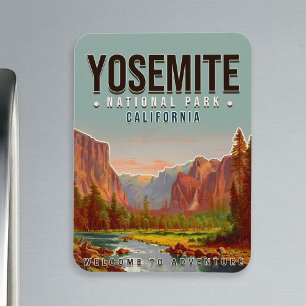Magnet Flexible Parc national de Yosemite Californie Années 1960 V