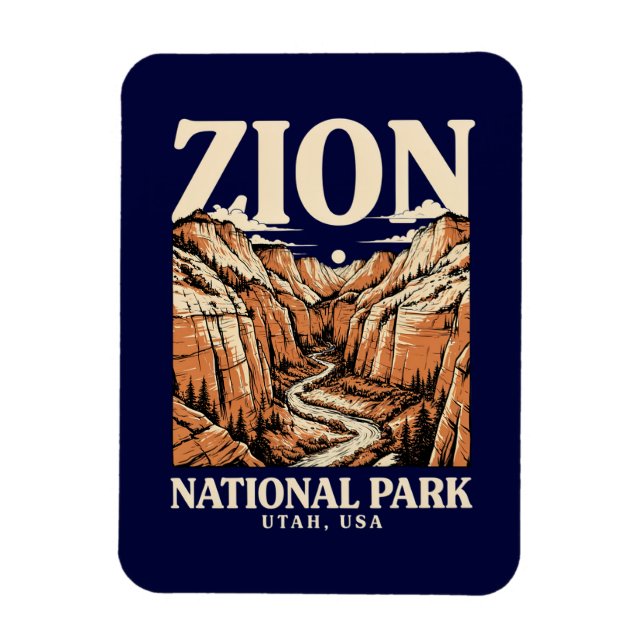 Magnet Flexible Parc national de Zion Red Cliffs (Vertical)