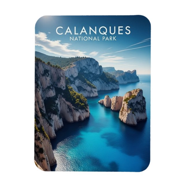Magnet Flexible Parc national des Calanques France Voyage (Vertical)