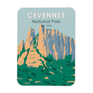 Magnet Flexible Parc national des Cévennes France Vintage