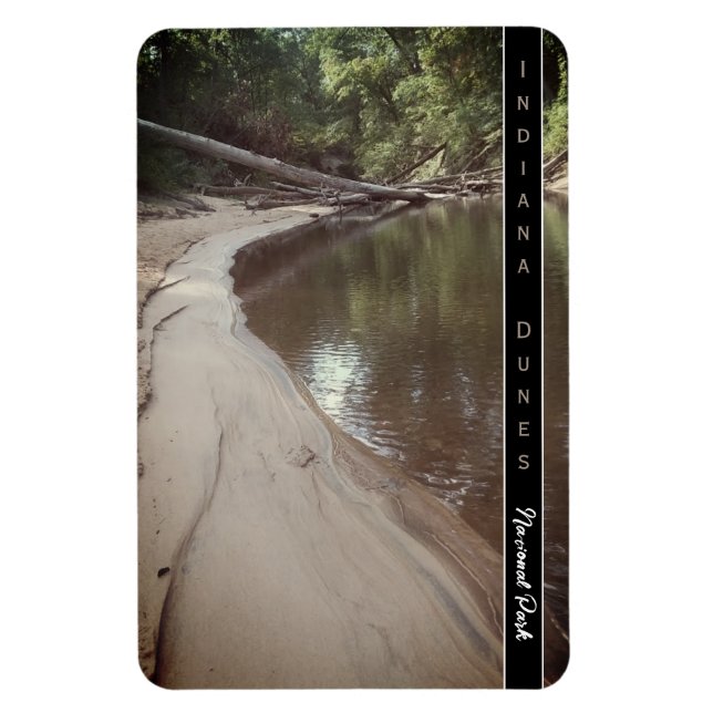 Magnet Flexible Parc national des dunes d'Indiana Creek Photo Pos (Vertical)