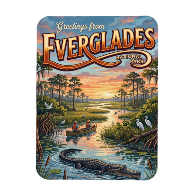 Magnet Flexible Parc national des Everglades Floride (Vertical)