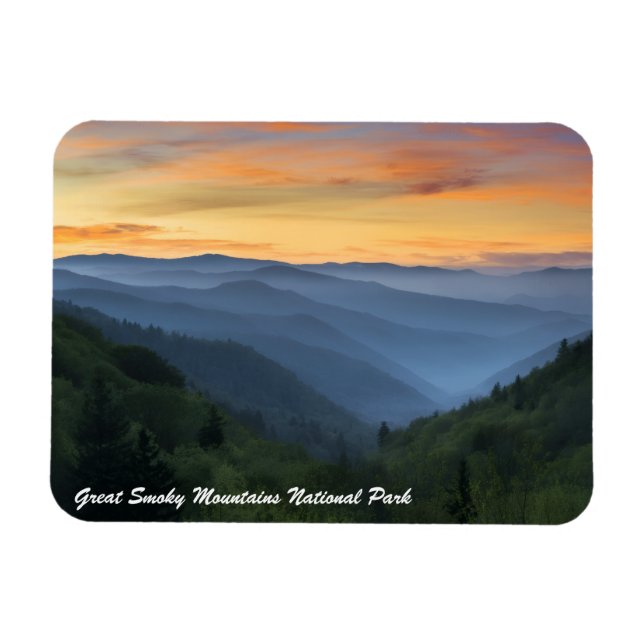 Magnet Flexible Parc national des Great Smoky Mountains (Horizontal)