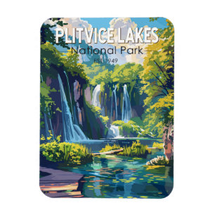 Magnet Flexible Parc national des lacs Plitvice Croatie Art de voy